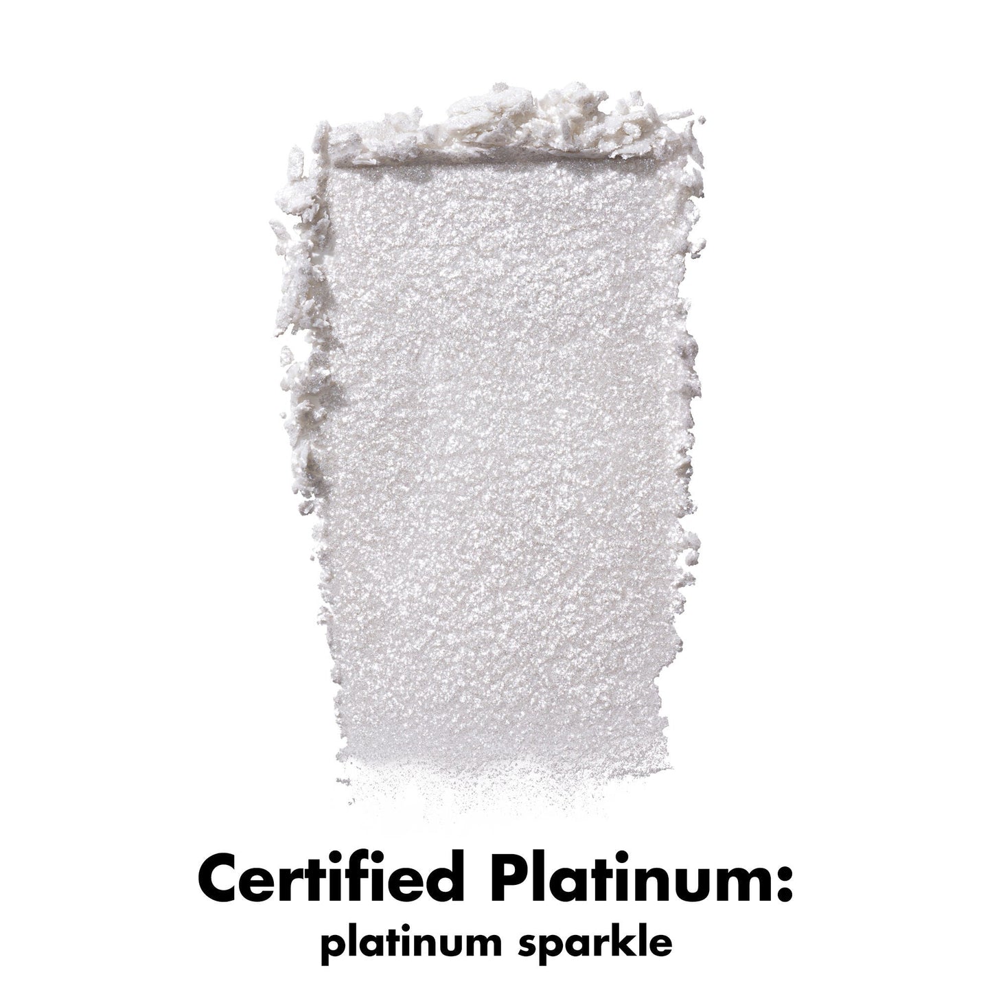 Fine As Fleck Certified Platinum Glitter Eyeshadow Sparkle Swatch